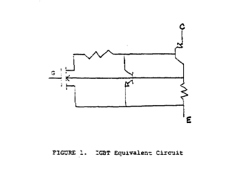 Figure 1 - IGBT Equivalent Circuit